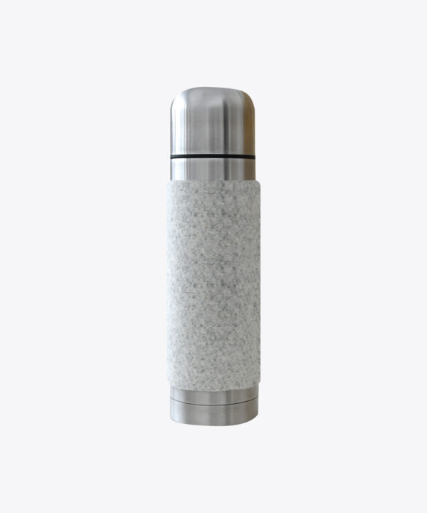 HEISSES EISEN Thermosflasche mit Lodenüberzug